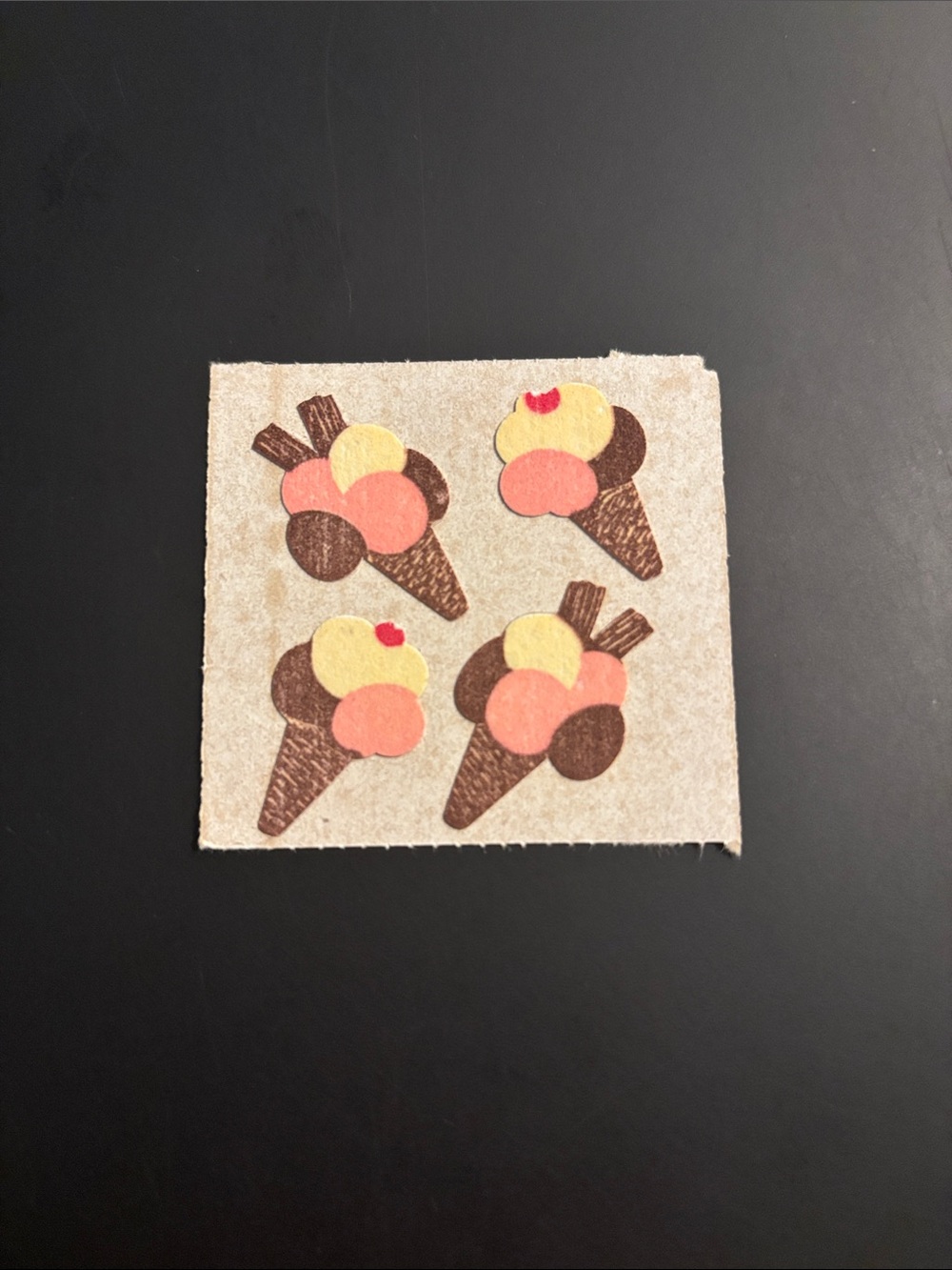 4/$20 Stickermagic Fuzzy Ice Cream Sticker Mod Vintage 90’s